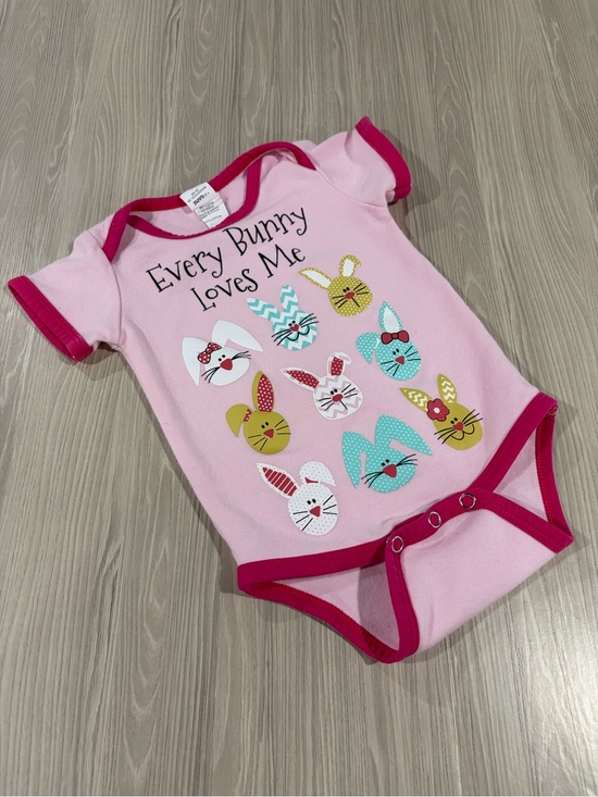 Ella Jackson Other - 7/$20 Ella Jackson Every Bunny Loves Me Pink Baby One-Piece Bodysuit Cotton